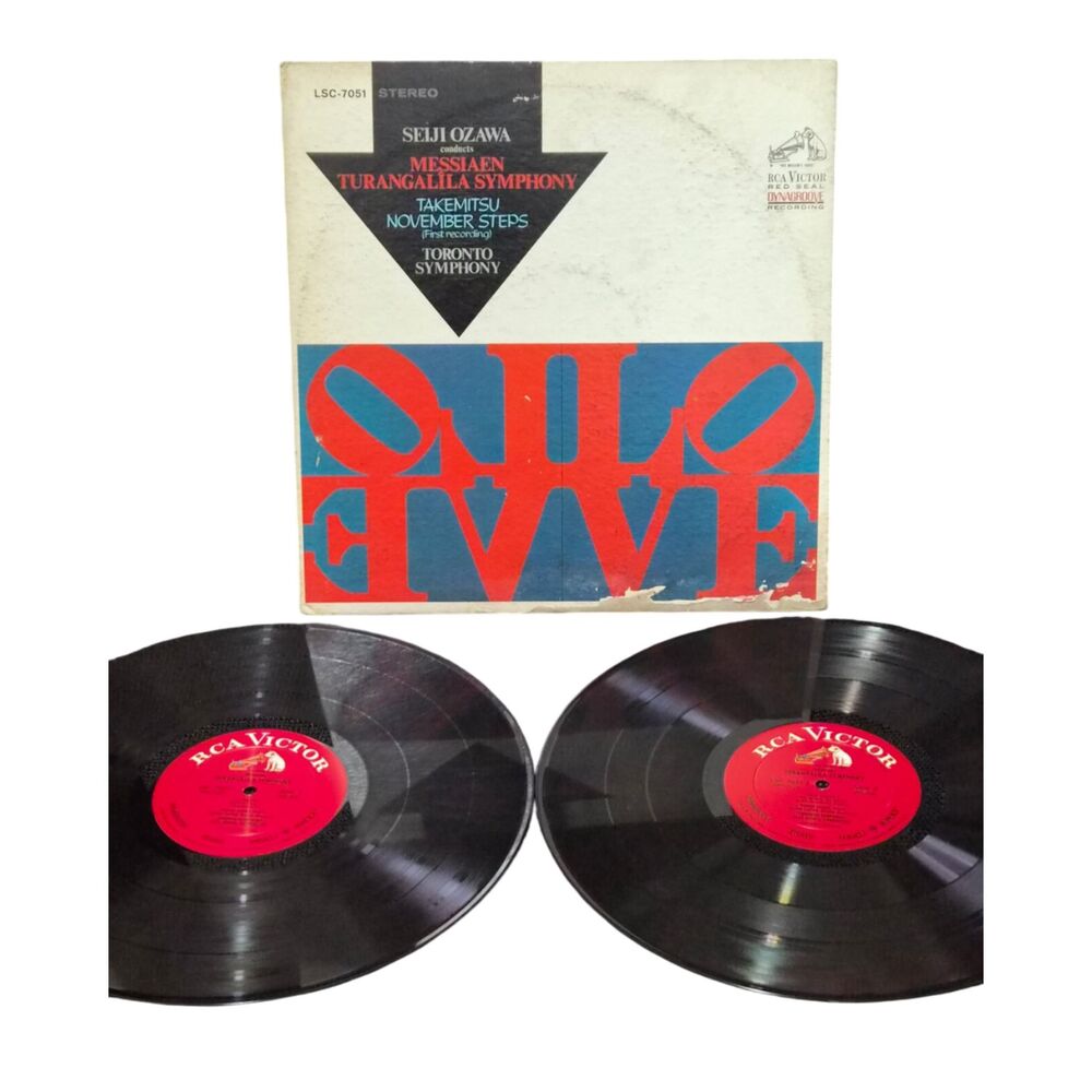 Messiaen & Takemitsu LP – Seiji Ozawa Conducts Modern Classical Works